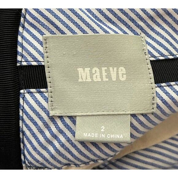 Maeve by Anthropologie Blue and White Tweed Wool Blend Women's Skirt Size 2 - Picture 4 of 5